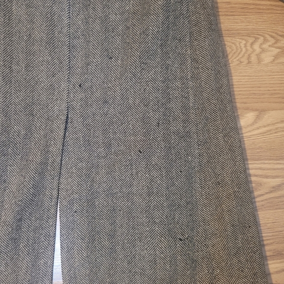 Classic Gray Herringbone Coat - Picture 12 of 16